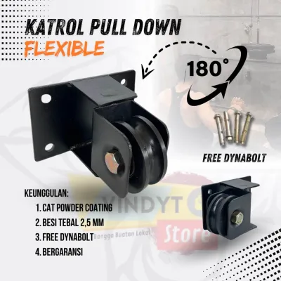 Pulley Pulldown Katrol Roda Gym Fitness Katrol Flexible Katrol Putar