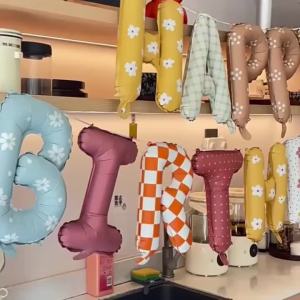 The New 16-inch English Birthday Letter Aluminum Film Balloon Set Is Suitable for Birthday Party Scene Layout Decor