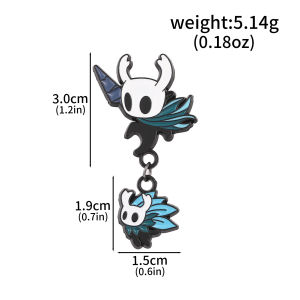 Hollow Knight Enamel Pins Cute Cartoon Metal Brooch Game Jewelry Badge for Backpack Pins Accessories Gifts