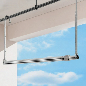 Adjustable Stainless Steel No-Drilling Hanging Clothes Drying Rack