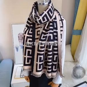 fv88 - Syal Leher Pashmina Mewah Winter Import Premium Scarf Kasmir Musim Dingin Uk 185x165cm