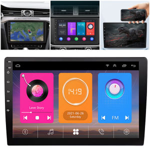 【ส่วนลด 50%】2025 (4G Ram + 64G ROM) 9นิ้ว Android 2Din Car Radio เครื่องเล่นวิดีโอมัลติมีเดียสเตอริโอรองรับ FM GPS AHDDSP WifiBluetoothMirrorlink แบ่งจอได้ ดูYouTubeได้ เครื่องเสียงรถยนต์