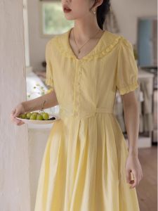 plus Size French Style Slimming Chiffon Dress Mid-Length Cover Belly Summer New Arrival Elegant Age-Defying Casual Bridesmaid Dress