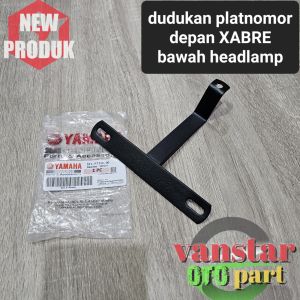 breket dudukan plat nomor depan xabre bawah headlamp