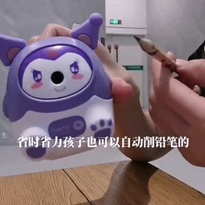Kawaii Sanrio Kuromi Hand Pencil Sharpener Anime Figure Student Multifunction Auto Feed Pencil Sharpener School Supplies Gift