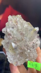 Đá thạch anh màu vàng nhũ tím hốc trứng tự nhien Citrine nhiều mẫu tùy chọn