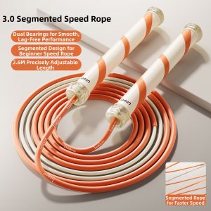 Umay(佑美) | Speed Jump Rope for Children and Students Professional Double-Axis Segmented Steel Wire Long Rope