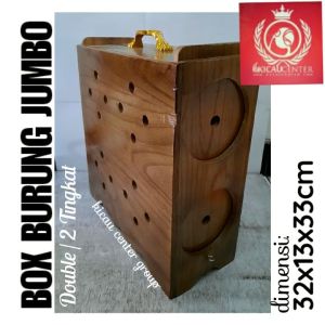 BOX TEMPAT BAWA BURUNG MERPATI FALK UKURAN JUMBO DOUBLE / 2 TINGKAT PERNIS