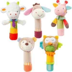 Baby Infant Rattle Animal Soft Squeeze Plush Rattles Toy Hand Bells BB Sound Educational Newborn Baby Soft Gift