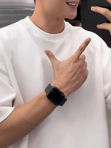 Heavy Weight G T-Shirt Small Neckline White Loose Inner Wear Mens Combed Cotton Three-Piece Needle Short Sleeve Cropped Half Sleeve