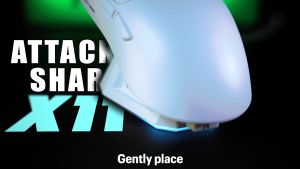 Attack Shark X11 Wireless Mouse PAW3311 Buletooth Three Mode Rgb Charging Dock Lightweight Game