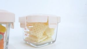 COCONI Baby Food Glass Container 3 Pcs x 160ml | Wadah Penyimpanan Makan Kaca Anak MPASI Kedap Udara