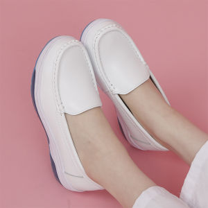 White Shoes Soft Sole Breathable Anti-Odor Nurse Shoes