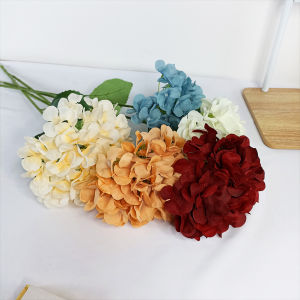 Tanaman Hias Bunga Hydrangea Hortensia Plastik Tangkai Ornamen Dekorasi Artificial Flower COD PBP184