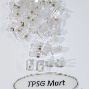 Đầu RJ9 4 Pin 4P4C (Chuẩn đầu Rj9 4 tim Rj9 4Pin Rj9 4 line Rj9 4 Pin 4P4C): Bịt 50 đầu / Bịt 100 đầu