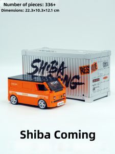 XINYUKEJI | Chailai Collaboration Orange Modified Brick Car Toy Model