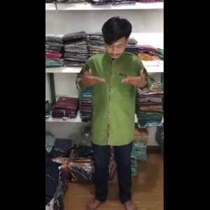 GW Kemeja Koko Sultan Tojiro Premium Bahan Toyobo Kemeja Koko Lengan Panjang Termurah - Hijau Tua