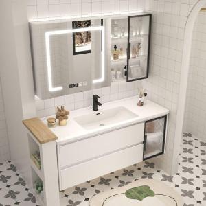 Wooden Bathroom Cabinet Ceramic Basin