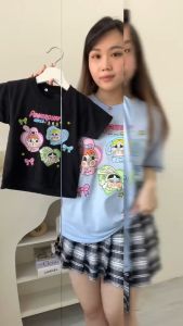 Carotyles Baju Atasan Kaos Couple Keluarga Family Wanita Anak Perempuan Laki Laki Pasangan Oversize Jumbo Lengan Pendek Panjang Korean Style Terbaru CRY BABY BUNNY