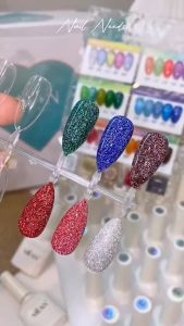 Milan Flash 35 สีแฟลช สีเจล เล็บเจล สีสะท้อนแสง สีเจล เล็บเจล