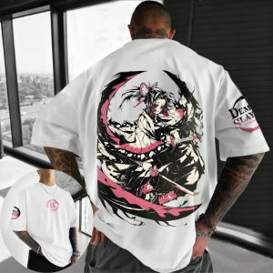 Bandai | Demon Slayer Mens Womens T-shirt Shinobu Kocho Summer Anime Design Sense Tee Spring Boys Short-sleeved Parent-child Wear