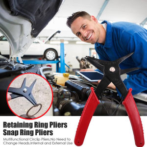 ZCAUTO 10-40 mm tang serbaguna 2-in-1 pembuka dan penutup lurus tang snap-on alat perbaikan pegas