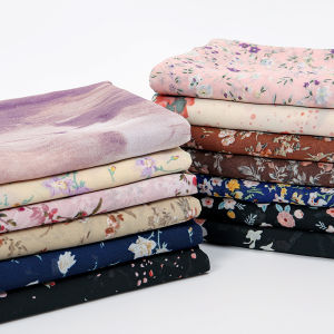 Jifang ผ้าพันคอผ้าแคชเมียร์ยาวลายดอกไม้ผ้าคลุมไหล่ผ้าชีฟองสำหรับผู้หญิงขายดีผ้าคลุมไหล่ฮิญาบมุสลิม YW55