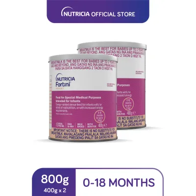Fortini® Infant Formula Energy Nutrient Dense Infant Feed for 0-18 Months Old 800g (400g x 2)