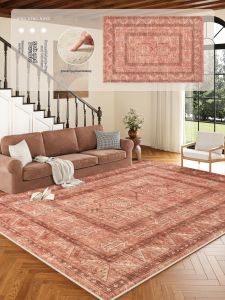 QINGGENGNONG | Vintage Persian Style Water-resistant Fluffy Easy-Care Rug