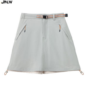 JNLN Womens Hiking Shorts Outdoor Lightweight Stretch Workwear Culottes Camping Climbing Running Anti-Exposure Shorts Skirt