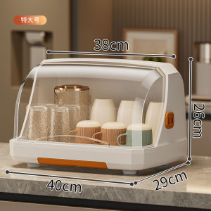 Hộp Đựng Đồ Đựng Tách Bát Đĩa Đựng Cốc Đựng Nước Bằng Nhựa Có Nắp Ngăn Thoát Nước Ngăn Đựng Đồ Để Bàn Ngăn Đựng Đồ Dùng Gia Dụng