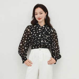 Koradior | Silk Black And White Shirt