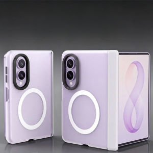 szhaiyu | For Samsung Galaxy Z Fold 8 Ultra Z Fold 8 Business Frosted for Magsafe Case With Hinge Protection Shockproof Back Cover Funda