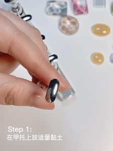 40PCS Kartu Display Warna Kutek Gel Transparan Kuku Nailart Decoration