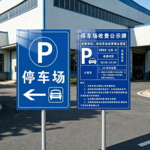 RUIKELAIXIANG | Parking Entrance and Exit Signage With QR Code Customizable