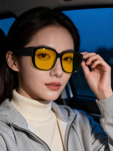 DIGELE | Polarized Night Driving Glasses Anti Glare for Men and Women Over Prescription