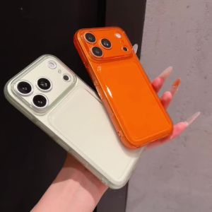 Clear Candy Color Large Window Case for for iPhone 18 17 15 14 16 Plus 12 13 Pro Max Lens Protective Phone Cover for iPhone 18