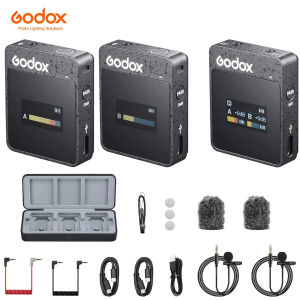  Godox MoveLink II M1 M2 2.4GHz Wireless Lavalier Microphone For DSLR Cameras Camcorders Smartphones And Tablets