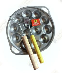 PROMO MURAH 5 IN 1 CETAKAN TEBAL LUBANG 13 / Cetakan Takoyaki / Cetakan Telur Congkel / Cetakan Bola-bola Mie / Cetakan Bakso Goreng