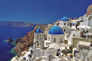 Santorini Island Jigsaw Puzzle 500/1000/1200/2000PCS Coastal Scene Focus Activity Leisure Time Gift