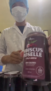 Hibiscus Tea Gift Set - Handmade Handcrafted Zero Calories No Added Preservatives Natural 100% - Cold Brew 6 Cans