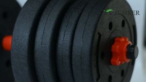 Dumbell Set Weights Barbell Set 10~50KG Dumbbell Set PVC Gym Equipment 8 In 1(Free Gloves)
