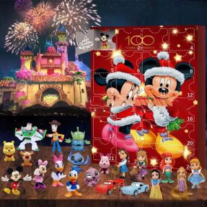 2025 Christmas Advent Calendar Blind Box Disney "Lilo and Stitch" Mickey Minnie Cartoon ChildrenS Gifts 24 Random Dolls