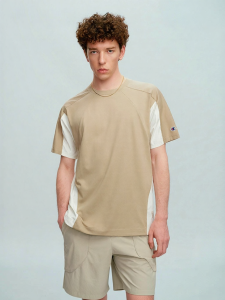 Champion | Round Neck Raglan Sleeve Mens T-Shirt Summer New Contrasting Colors Patchwork American Style Simple
