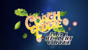 Coach Eddie 10-in-1 Healthy Coffee with L-Carnitine | Sugar-Free Coffee Mix | 12 Sachets Per Box