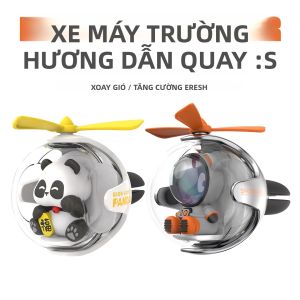 Khử Mùi Ô Tô Hình Trực Thăng Với Cánh Quạt Xoay Không Đèn Chủ Đề Phi Công Ngầu Kẹp Thông Gió Nước Hoa Phụ Kiện Khuếch Tán Hương Thơm Vui Nhộn