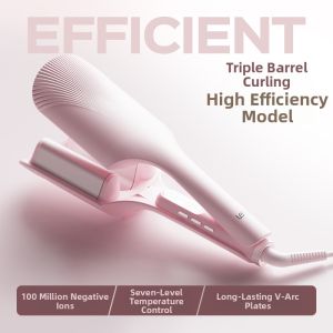 「China Plug」Lena | Negative Ion Curling Iron 32mm Wavy Curl