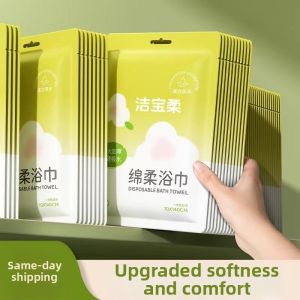 JIEBAOROU | Child-Friendly Compressed Towel Individually Wrapped Thicker for Travel and Hotels