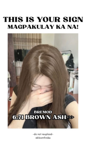 Bremod Hair Color 6.71 Brown Ash (Set) With Oxidizing Cream 12% 9% or 6% Natural Plant Dye Ammonia-Free No Hair Damage BR-R301