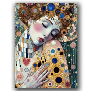 KAYOU | Bộ Tranh Sơn Dầu Tự Làm Tranh Theo Số Klimt Người Phụ Nữ Mèo Cây Sự Sống Dành Cho Người Lớn Tranh Vẽ Trên Vải Tranh Treo Tường Đồ Trang Trí Nhà Cửa Quà Tặng